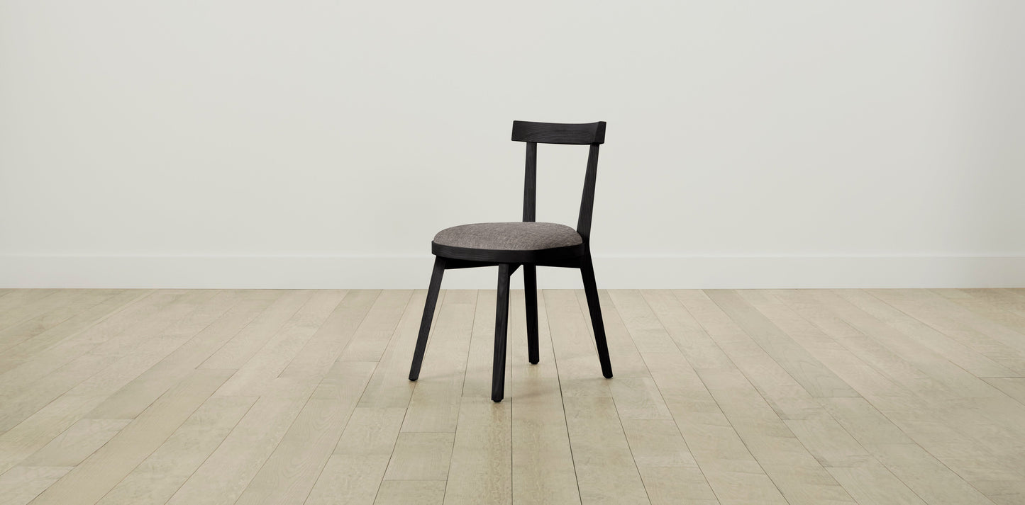 The Allen - Belgian Linen Carob Dining Chair