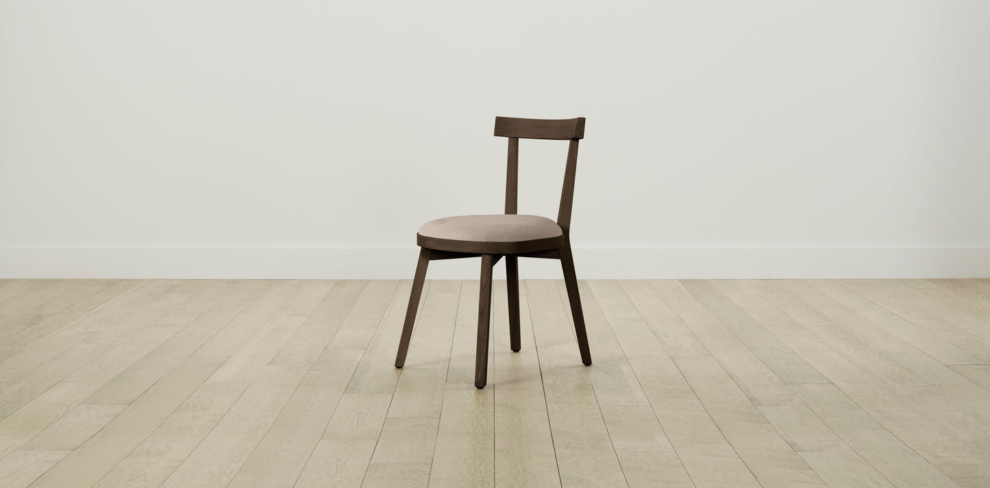 The Allen - Nubuck Leather Fawn Dining Chair