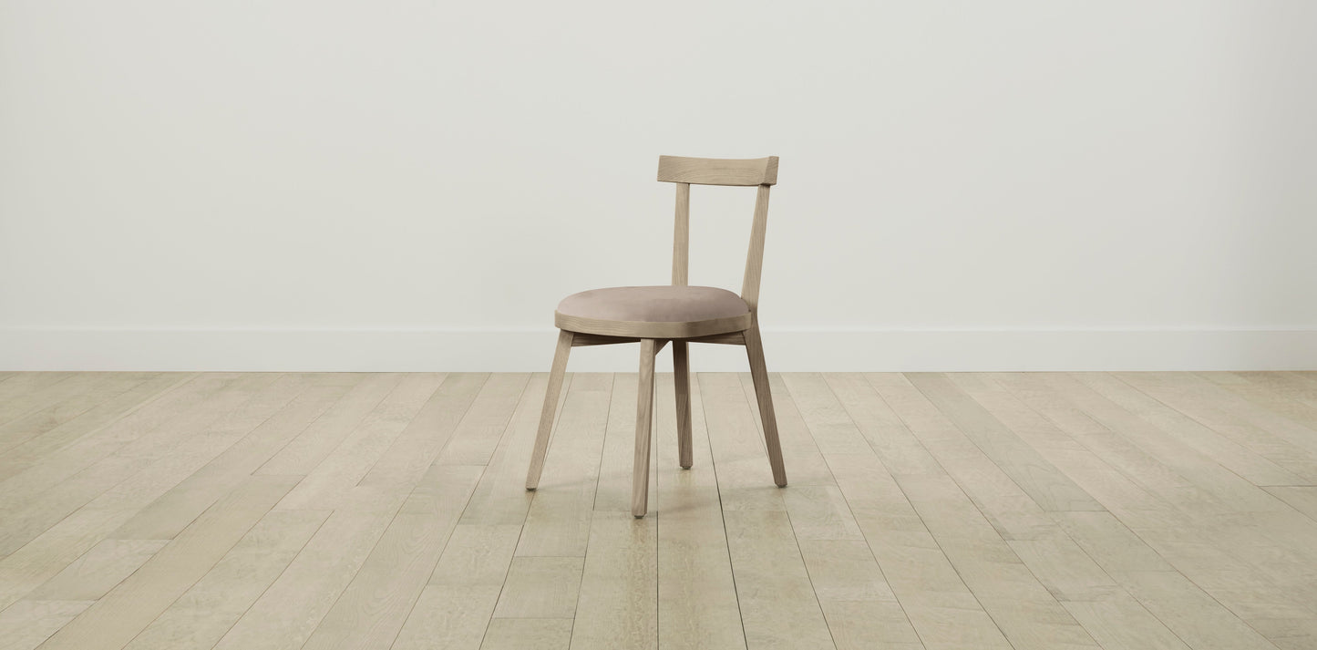 The Allen - Nubuck Leather Fawn Dining Chair