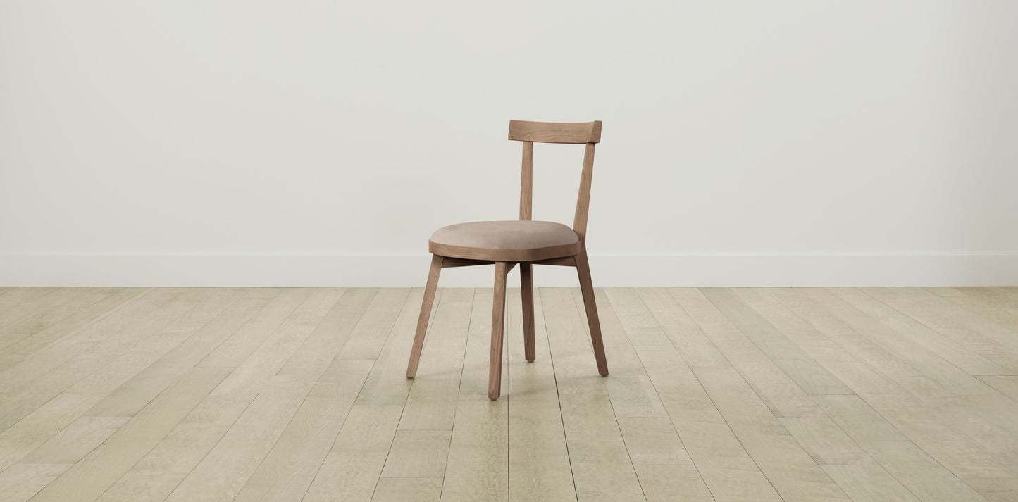 The Allen - Nubuck Leather Fawn Dining Chair