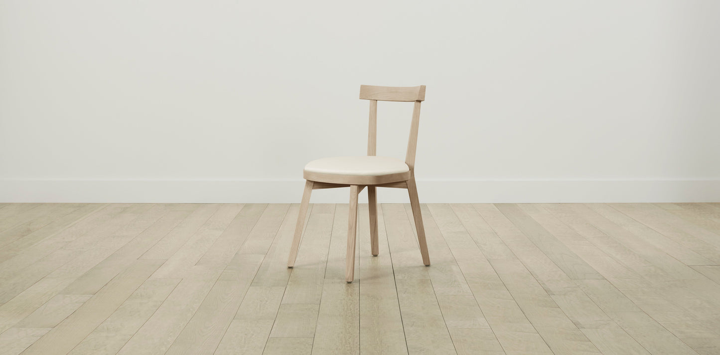 The Allen - Pebbled Leather Swan Dining Chair