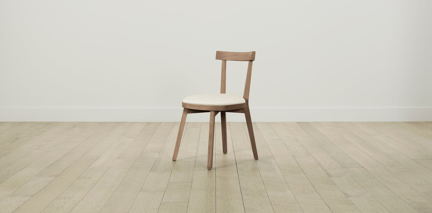 The Allen - Pebbled Leather Swan Dining Chair