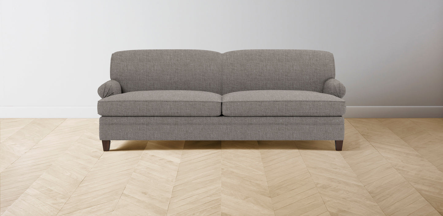 The Carmine - Belgian Linen Agate Sofa