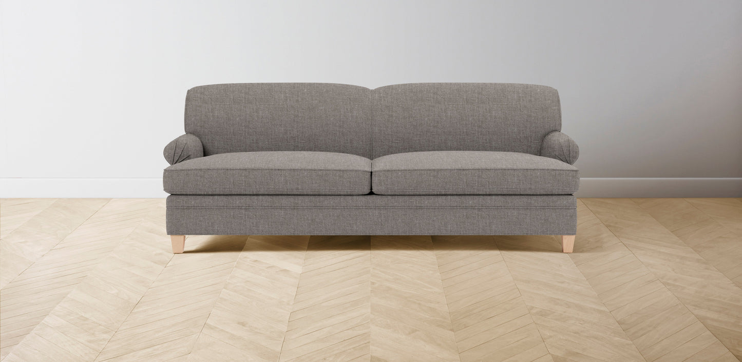 The Carmine - Belgian Linen Agate Sofa