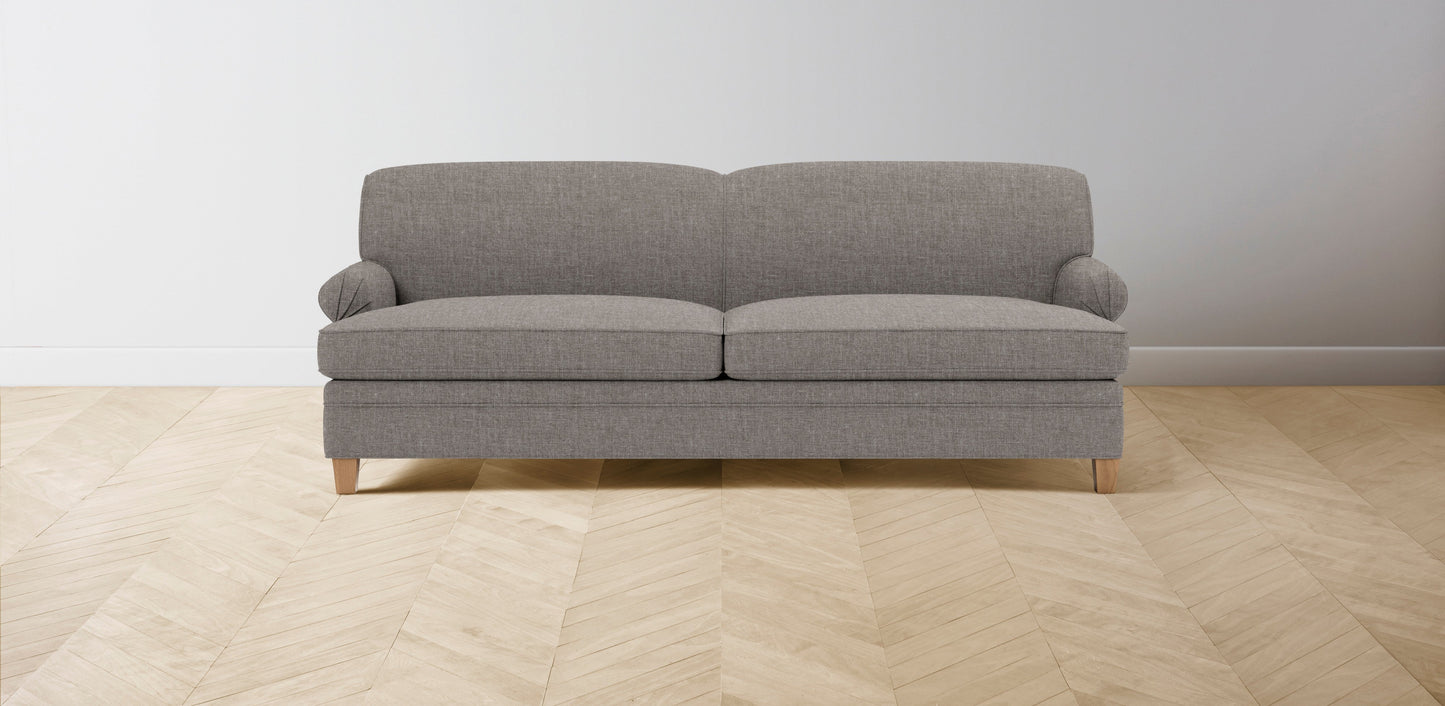 The Carmine - Belgian Linen Agate Sofa