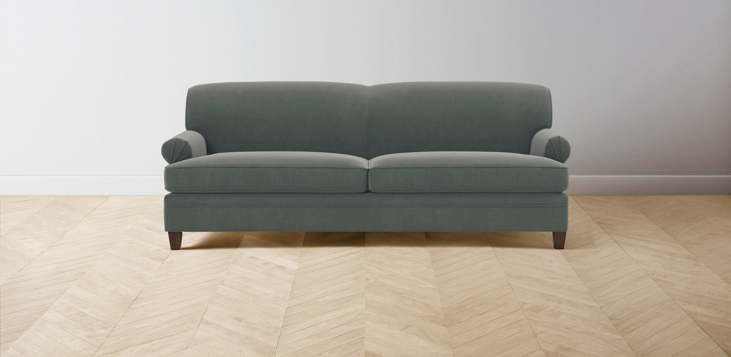 The Carmine - Mohair Fog Sofa