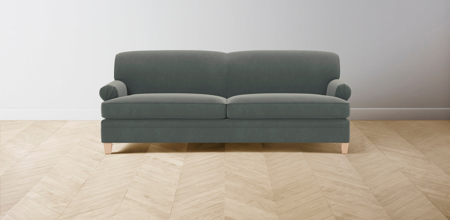 The Carmine - Mohair Fog Sofa