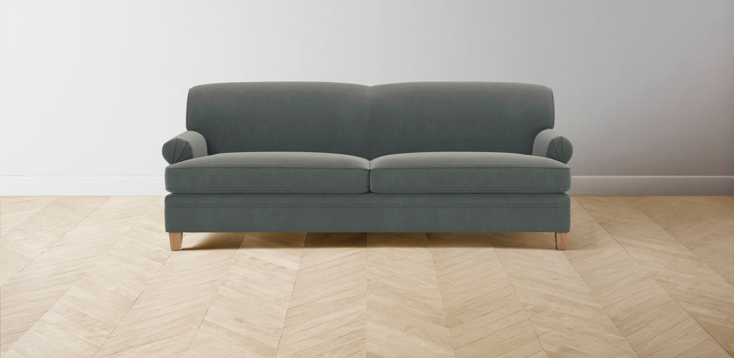 The Carmine - Mohair Fog Sofa