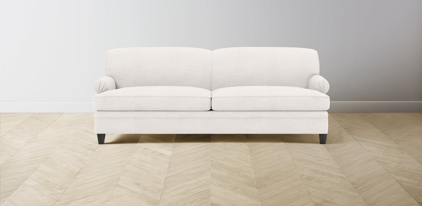 The Carmine - Performance Textured Tweed Snow Sofa