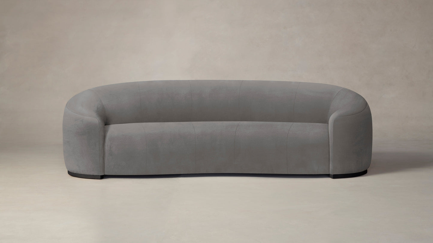 The Chelsea - Nubuck Leather Asphalt Sofa