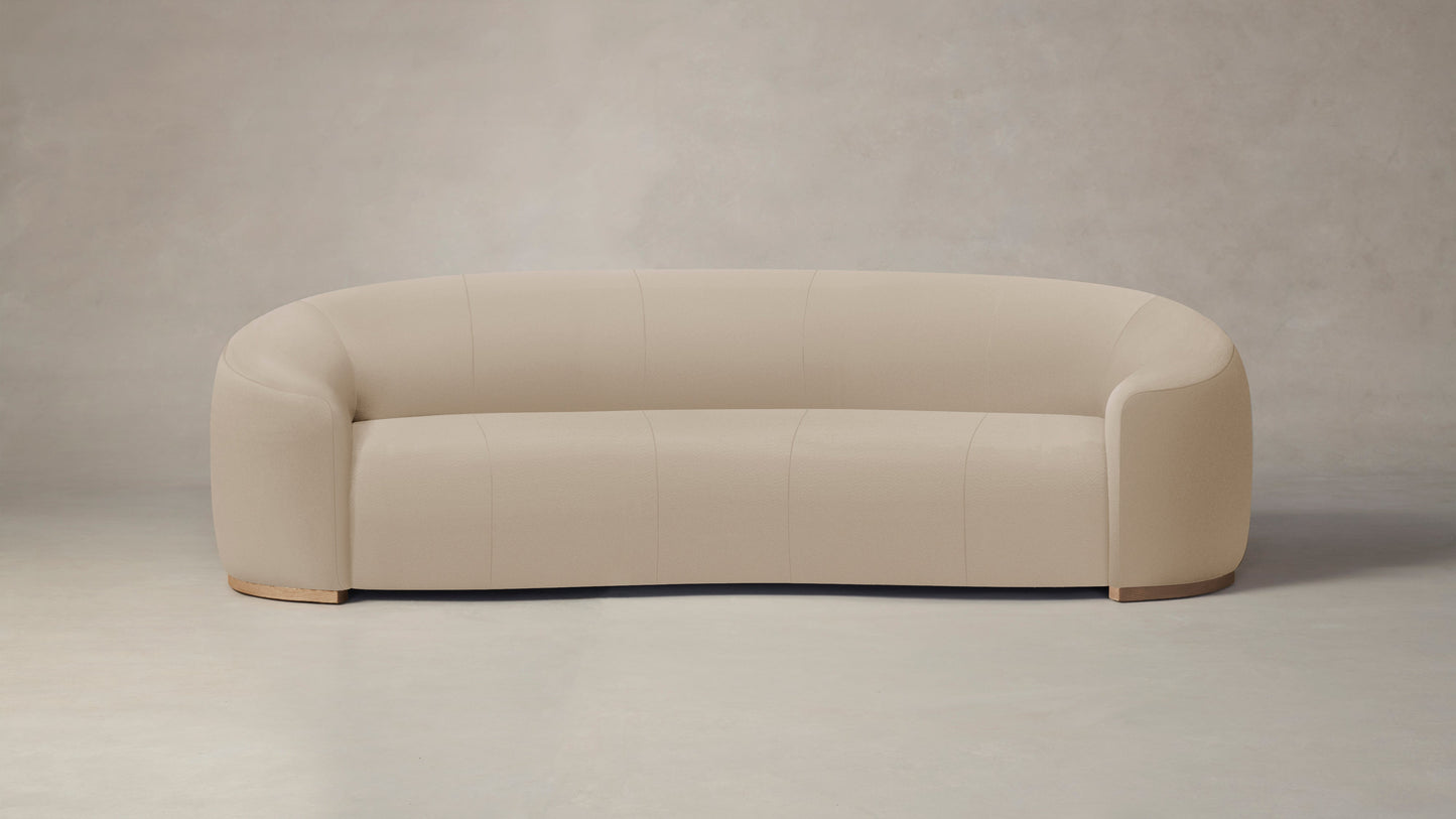The Chelsea - Pebbled Leather Stone Sofa