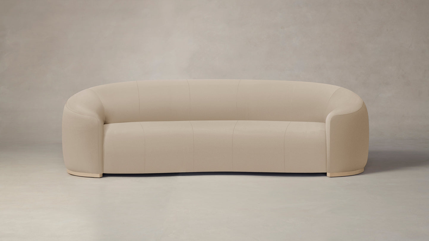 The Chelsea - Pebbled Leather Stone Sofa