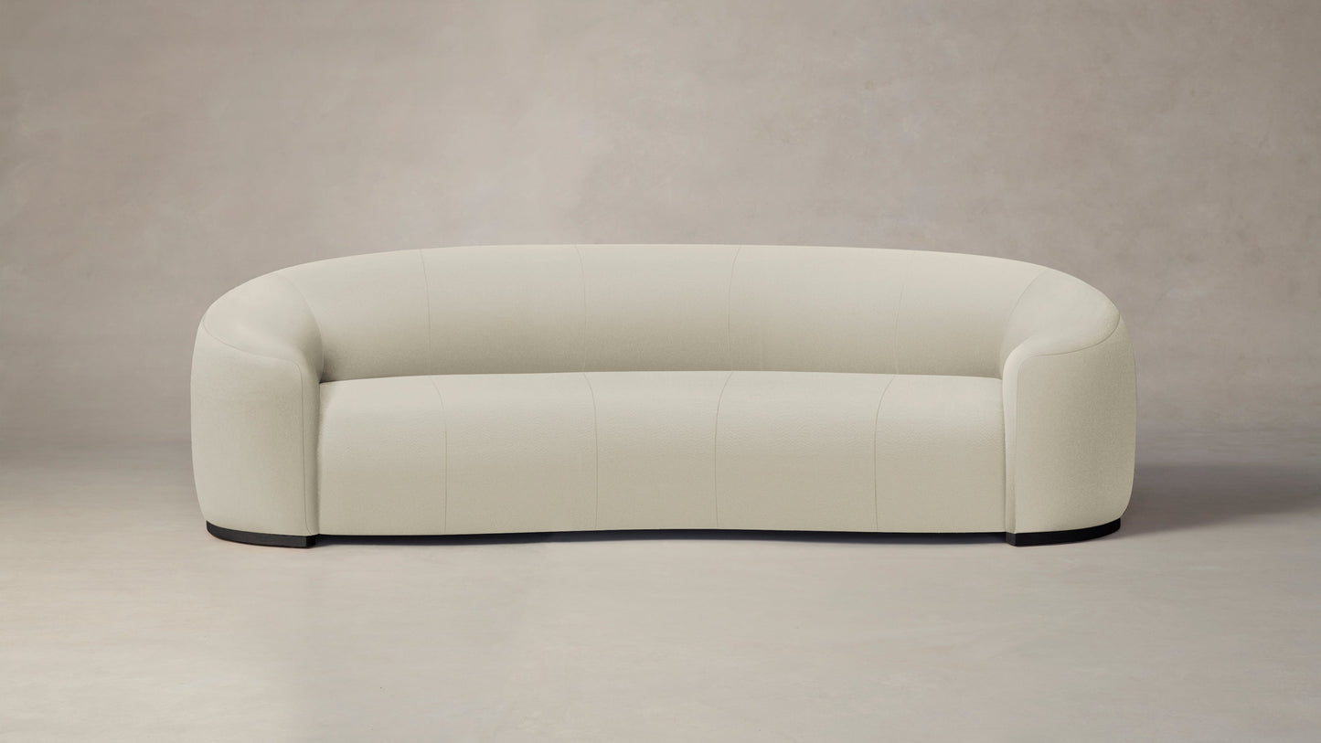 The Chelsea - Pebbled Leather Swan Sofa