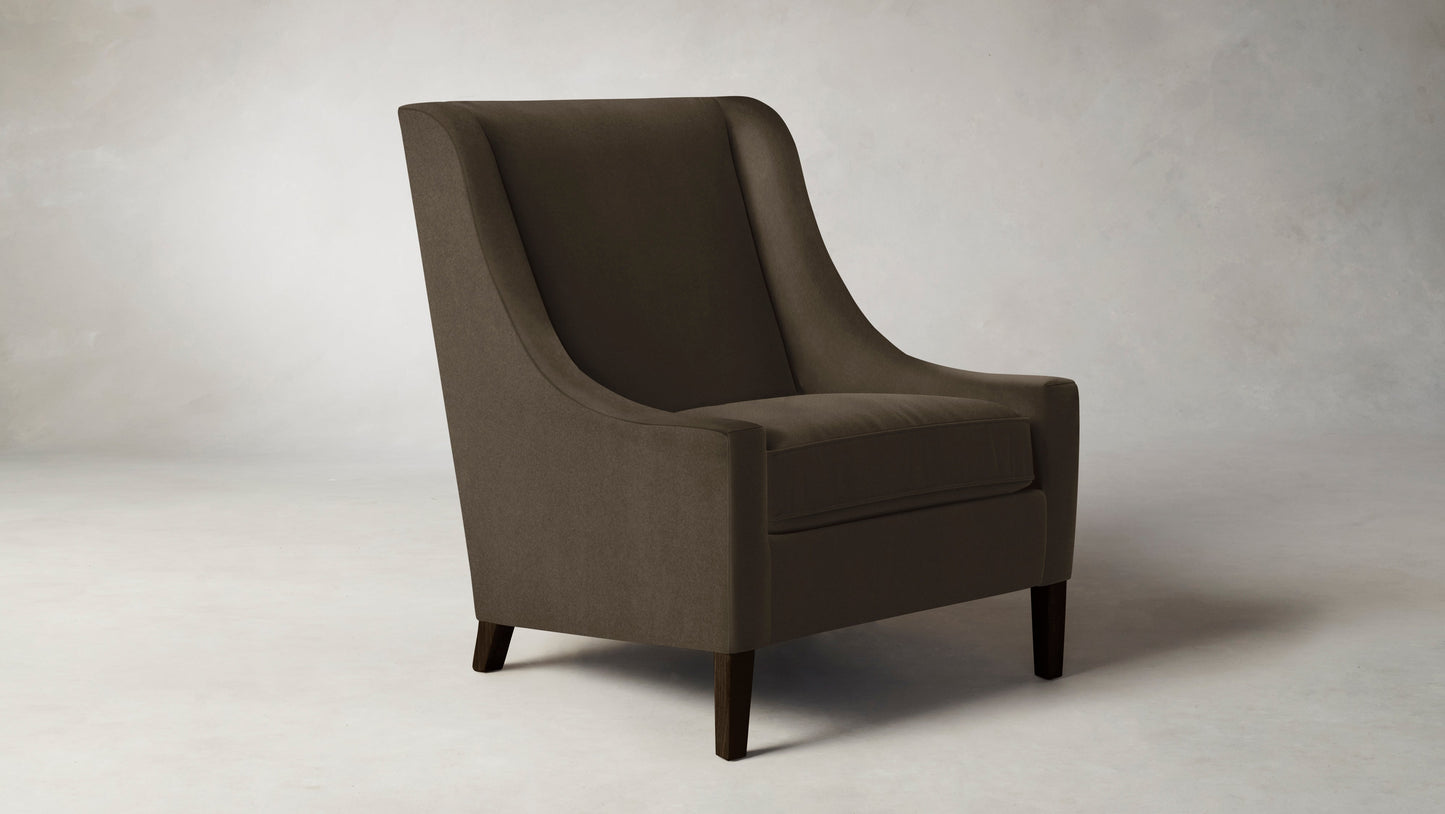 The Chrystie - Mohair Mink Chair