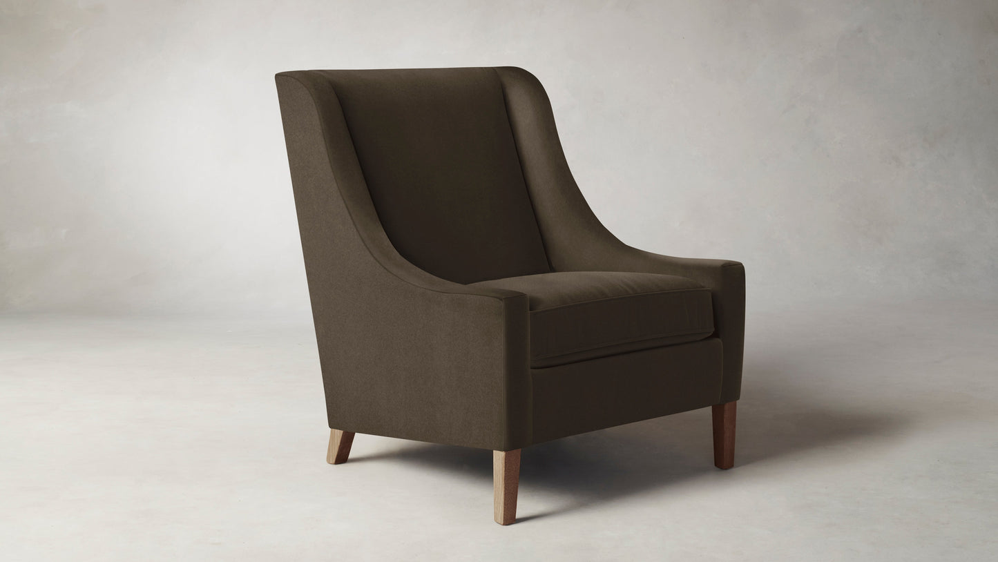 The Chrystie - Mohair Mink Chair
