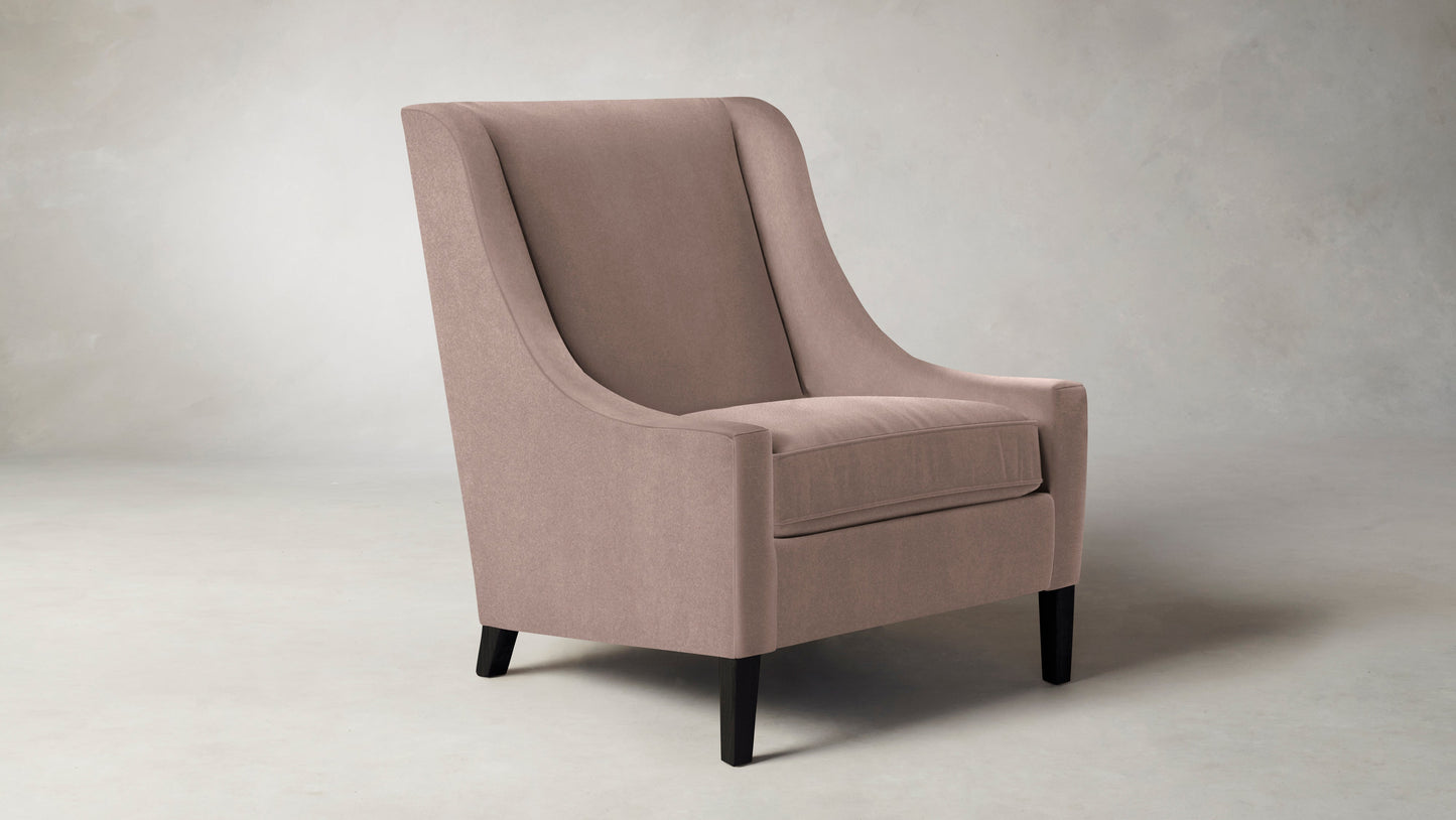 The Chrystie - Mohair Peony Chair