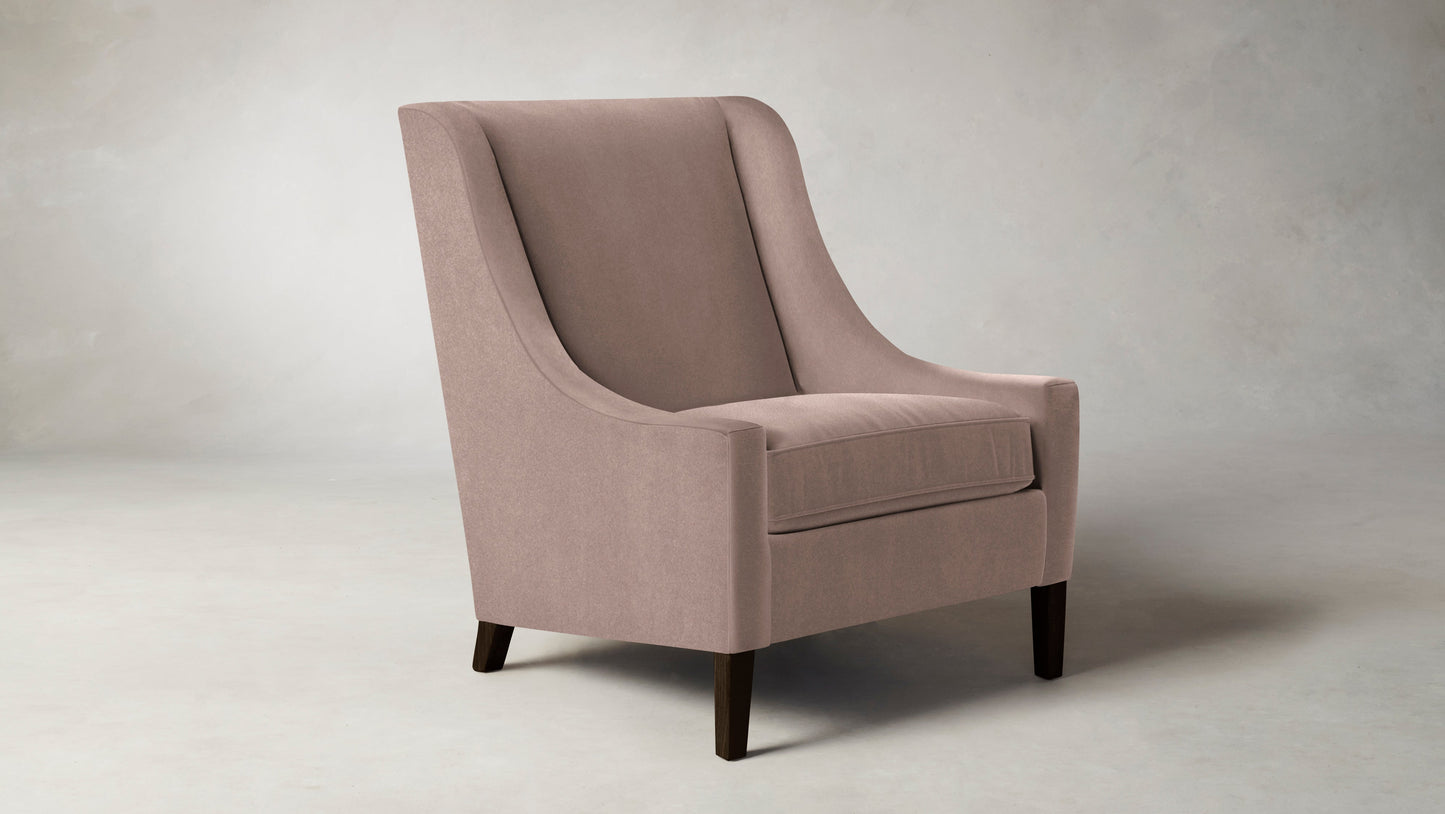 The Chrystie - Mohair Peony Chair