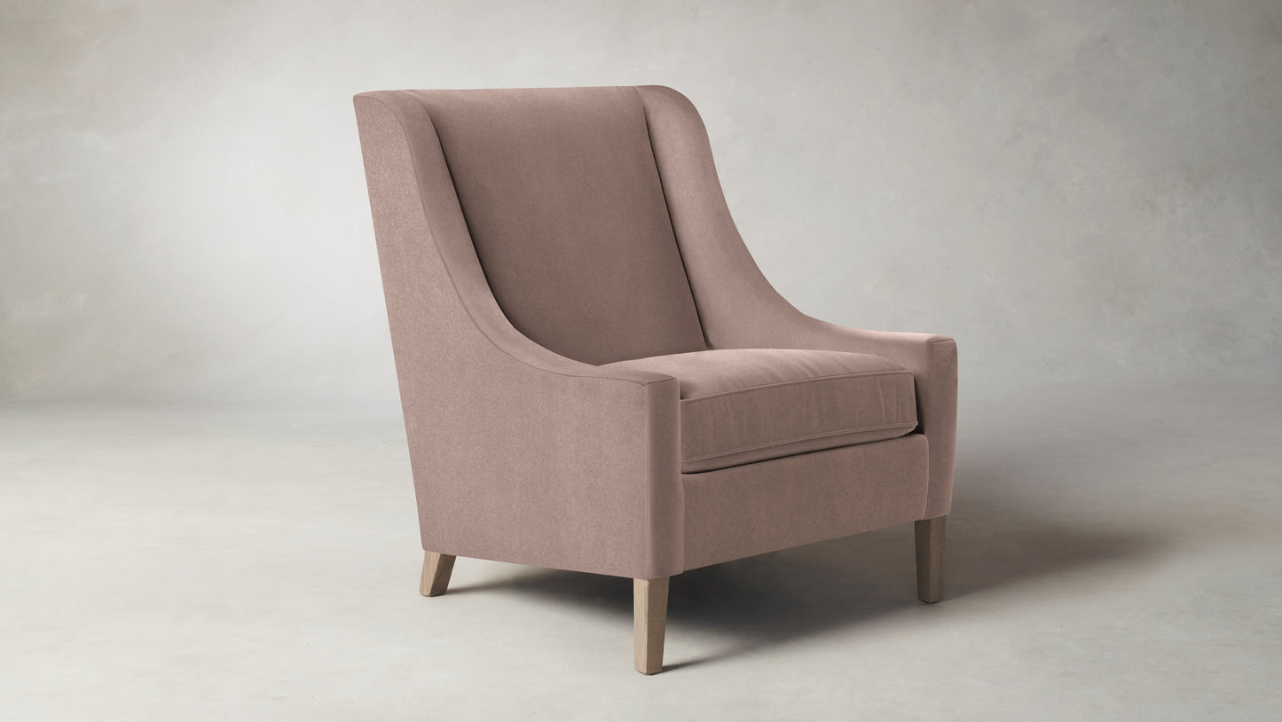 The Chrystie - Mohair Peony Chair