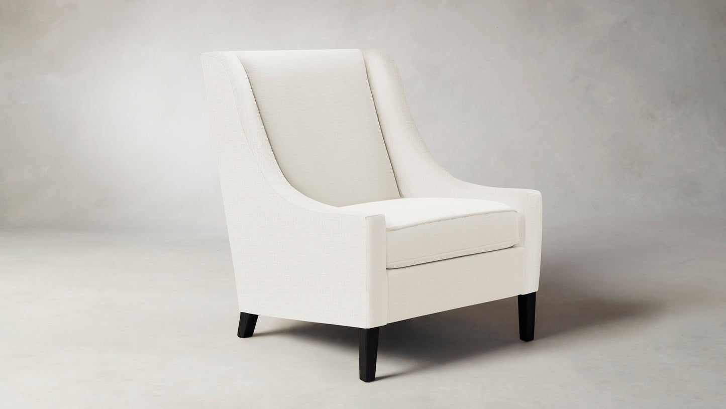 The Chrystie - Performance Textured Linen Pearl Chair