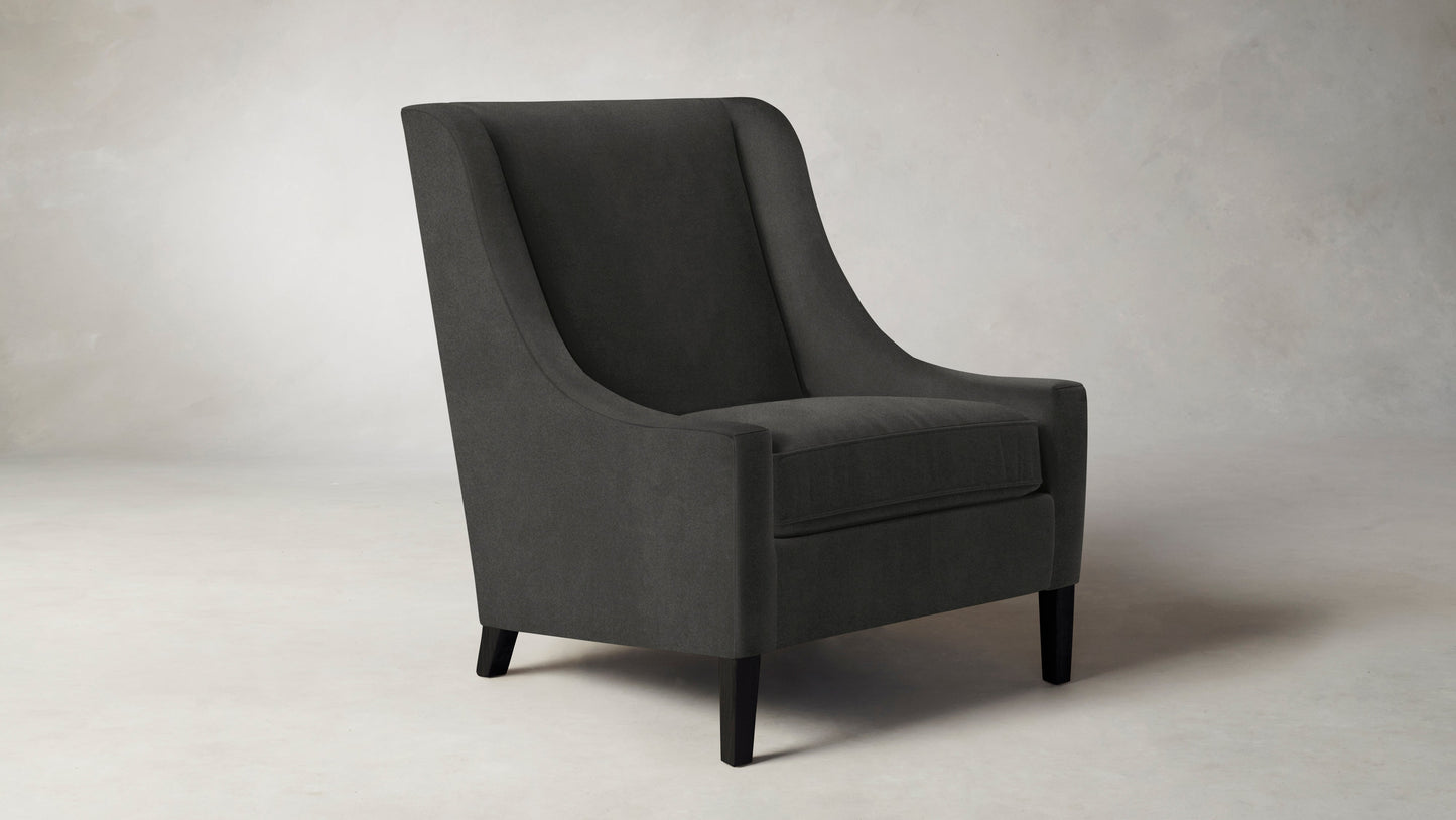 The Chrystie - Performance Velvet Slate Chair