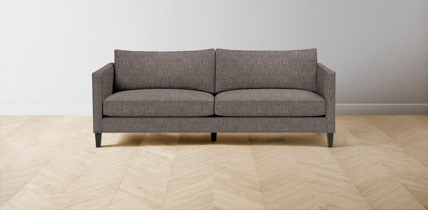 The Crosby - Belgian Linen Carob Sofa