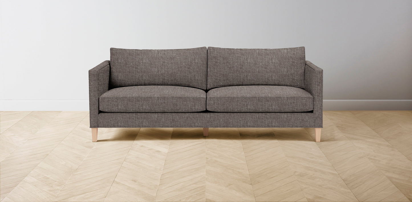 The Crosby - Belgian Linen Carob Sofa