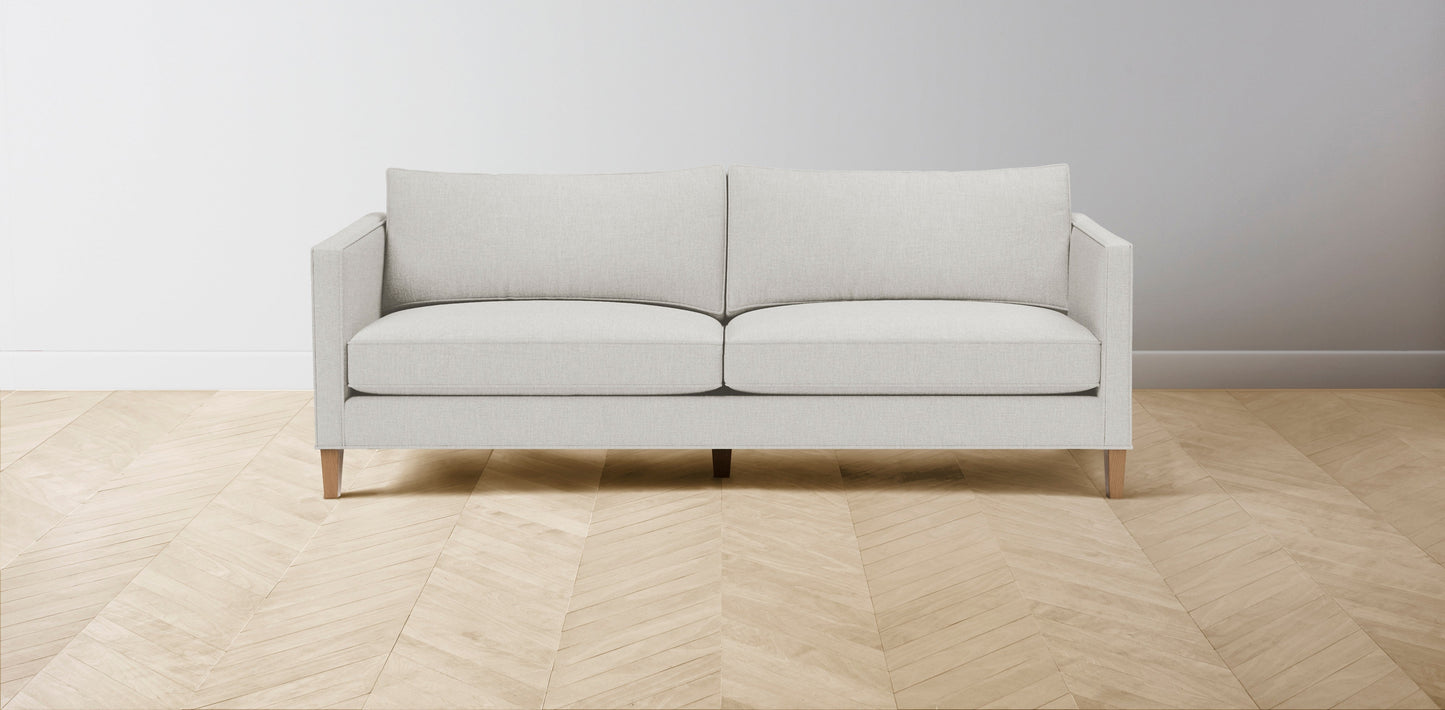 The Crosby - Belgian Linen Egret Sofa