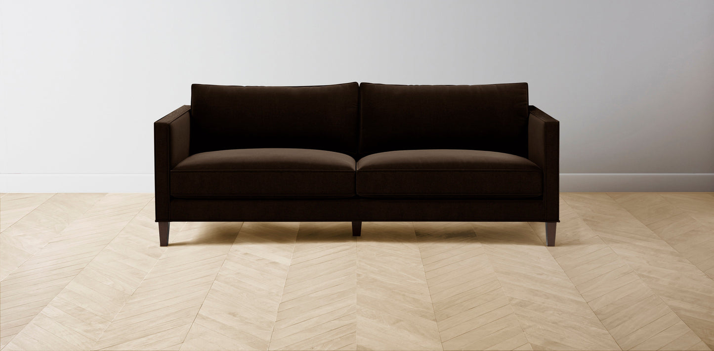 The Crosby - Mohair Chocolate Sofa