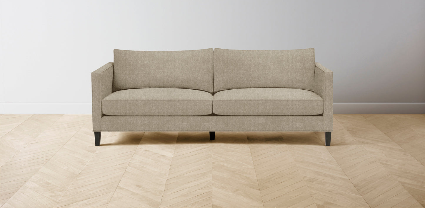 The Crosby - Performance Stonewashed Linen Clamshell Sofa