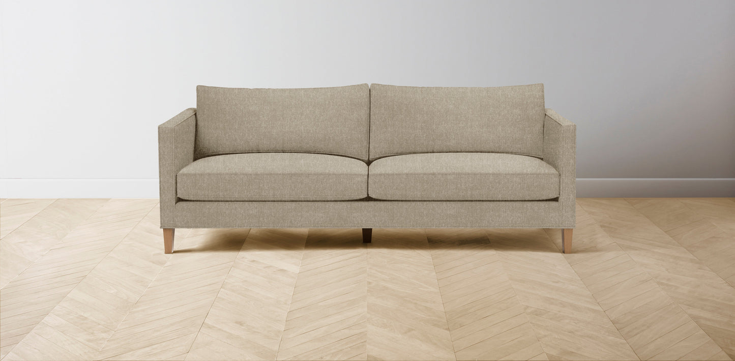 The Crosby - Performance Stonewashed Linen Clamshell Sofa
