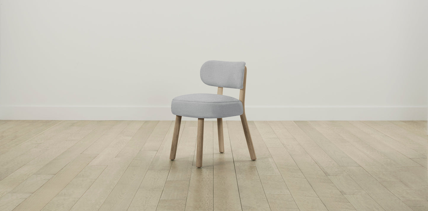 The Jane - Performance Textured Linen Mineral Dining Chair