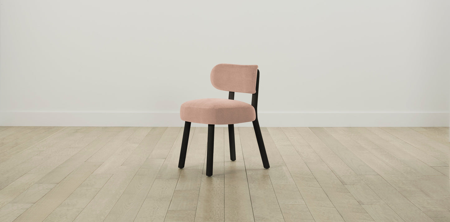 The Jane - Performance Velvet Dusty Rose Dining Chair