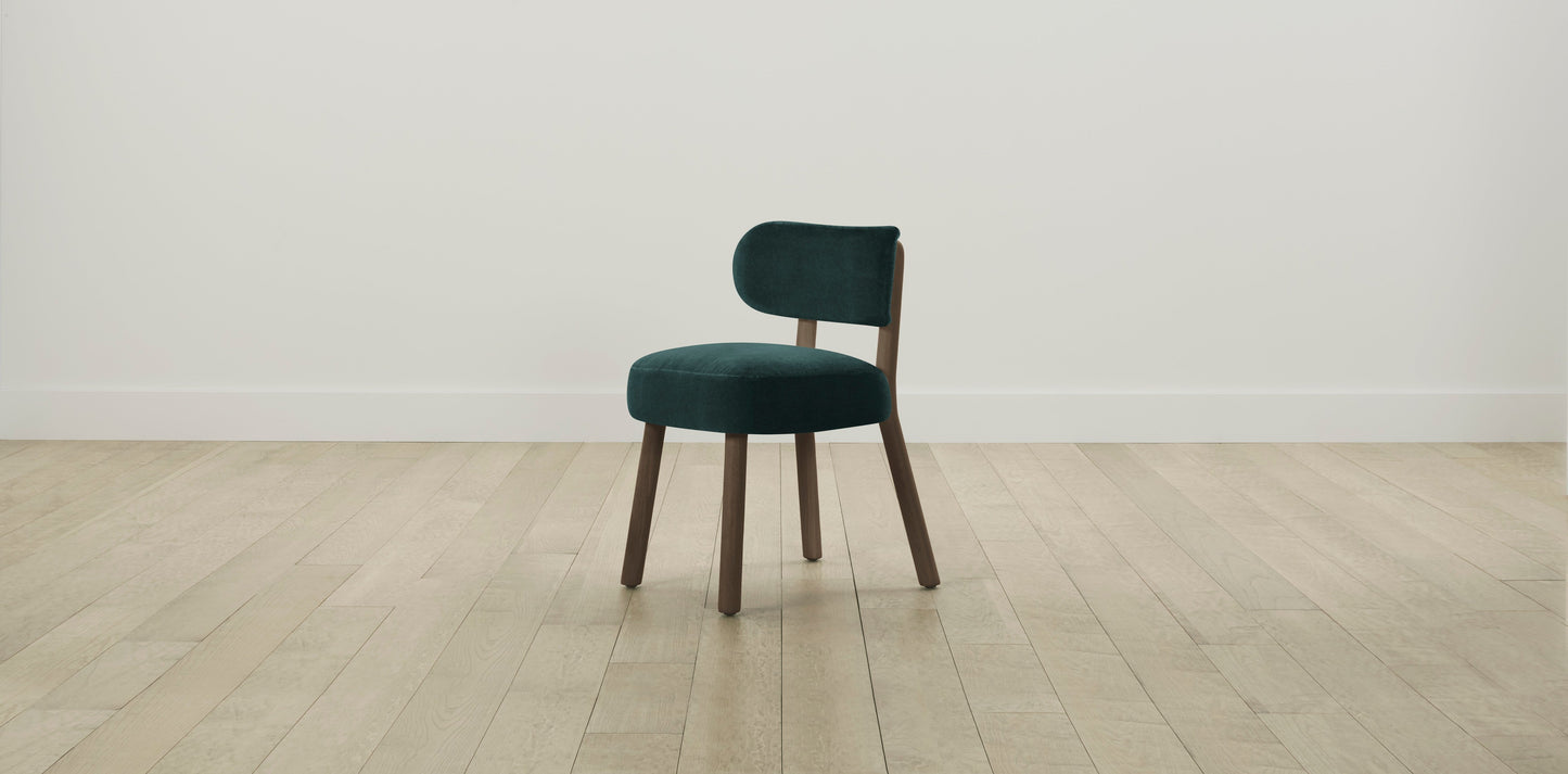 The Jane - Performance Velvet Emerald Dining Chair