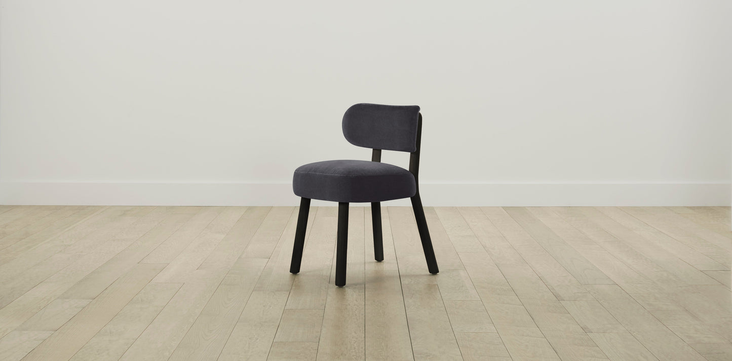 The Jane - Performance Velvet Flannel Dining Chair