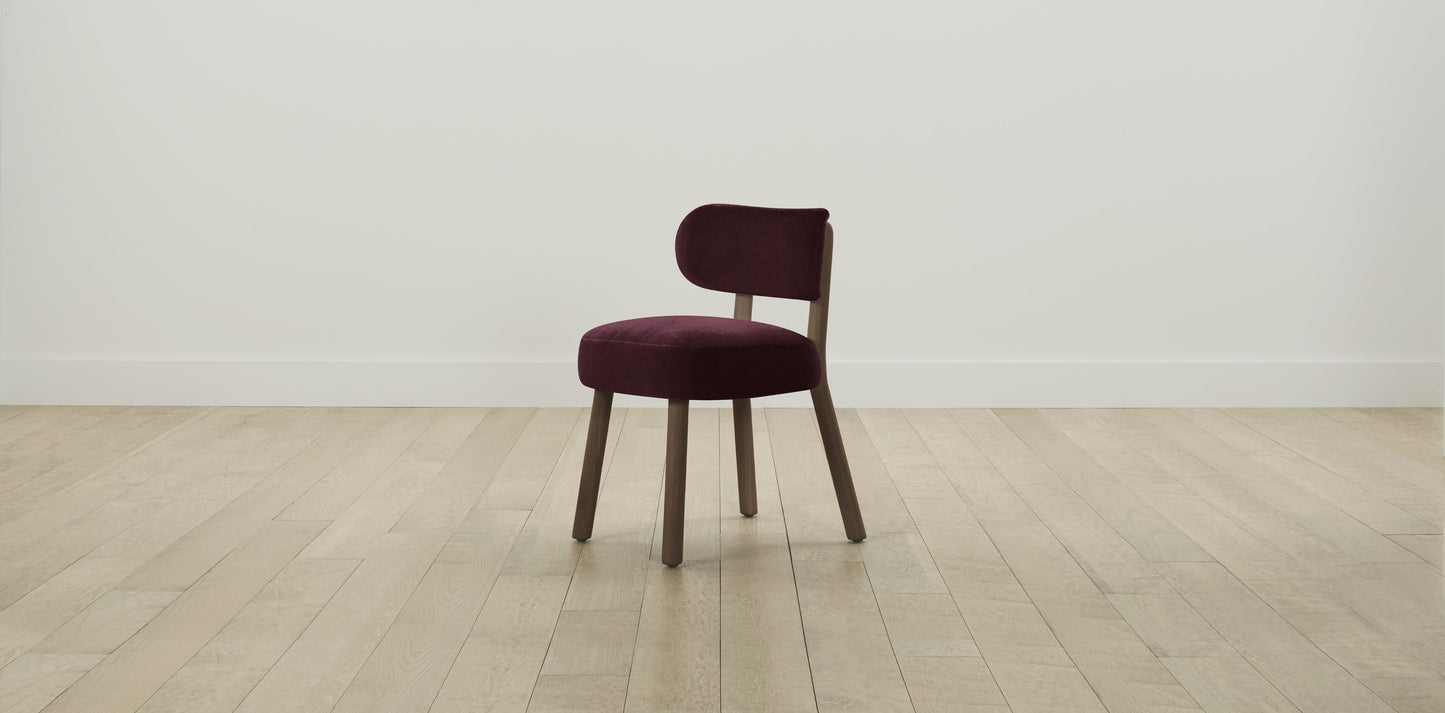 The Jane - Performance Velvet Merlot Dining Chair