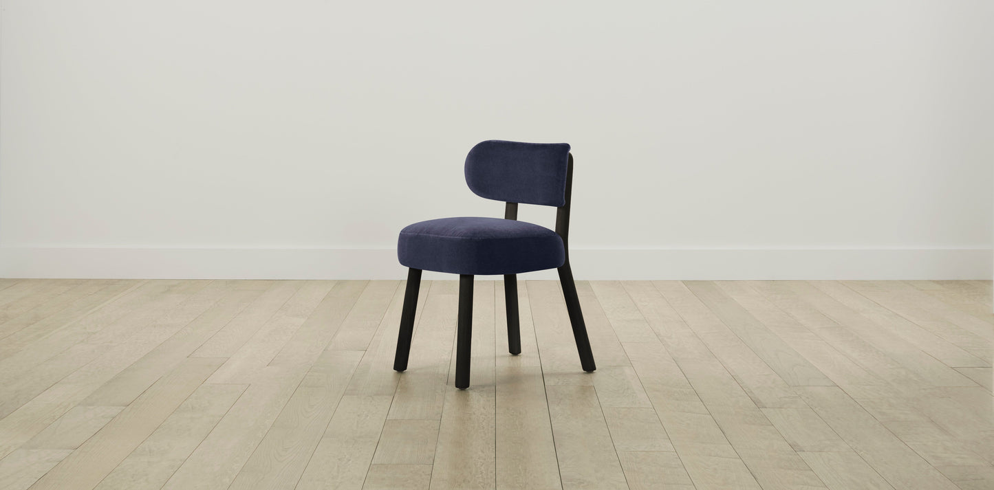 The Jane - Performance Velvet Midnight Dining Chair