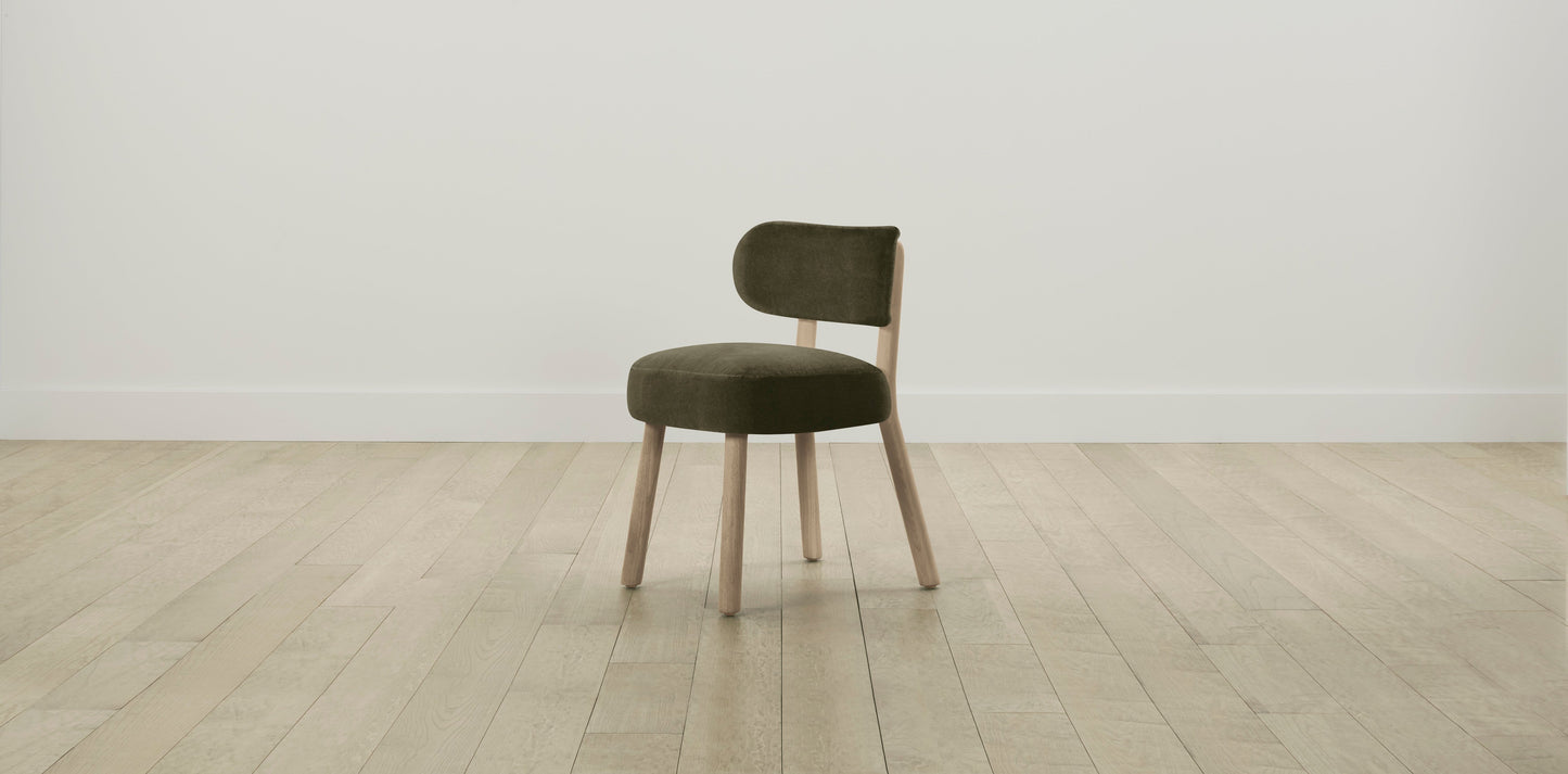 The Jane - Performance Velvet Olive Dining Chair