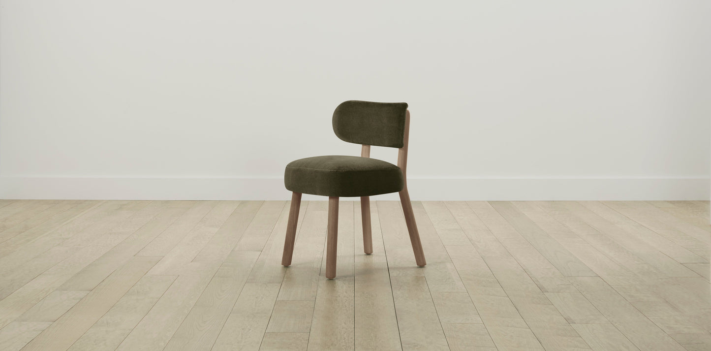 The Jane - Performance Velvet Olive Dining Chair