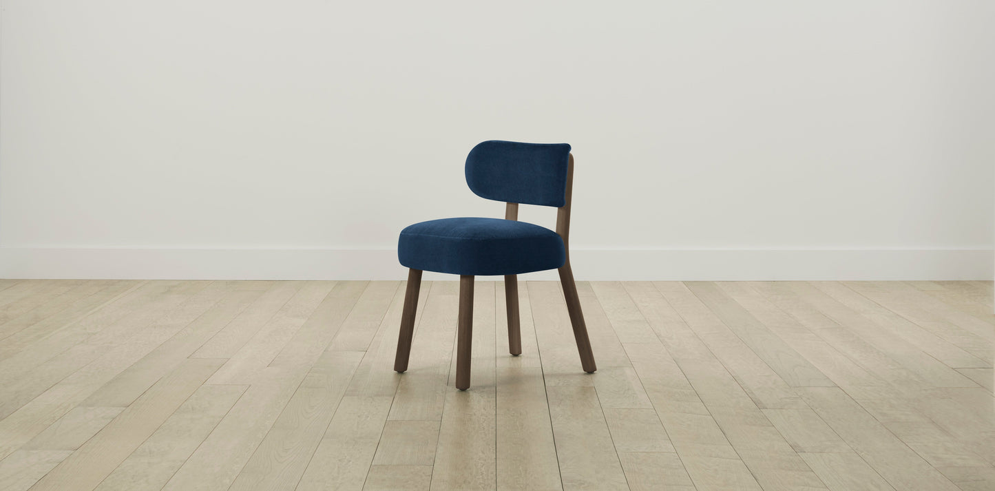The Jane - Performance Velvet Sapphire Dining Chair