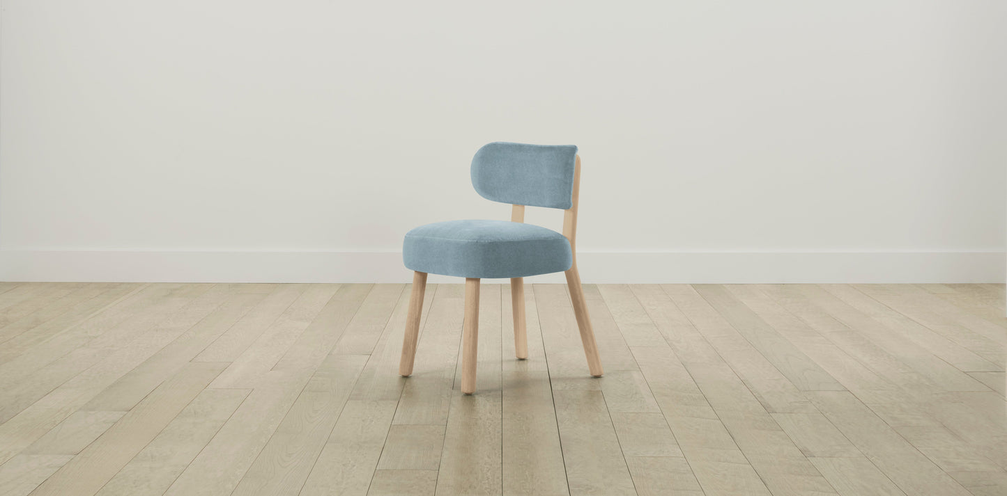 The Jane - Performance Velvet Sky Dining Chair