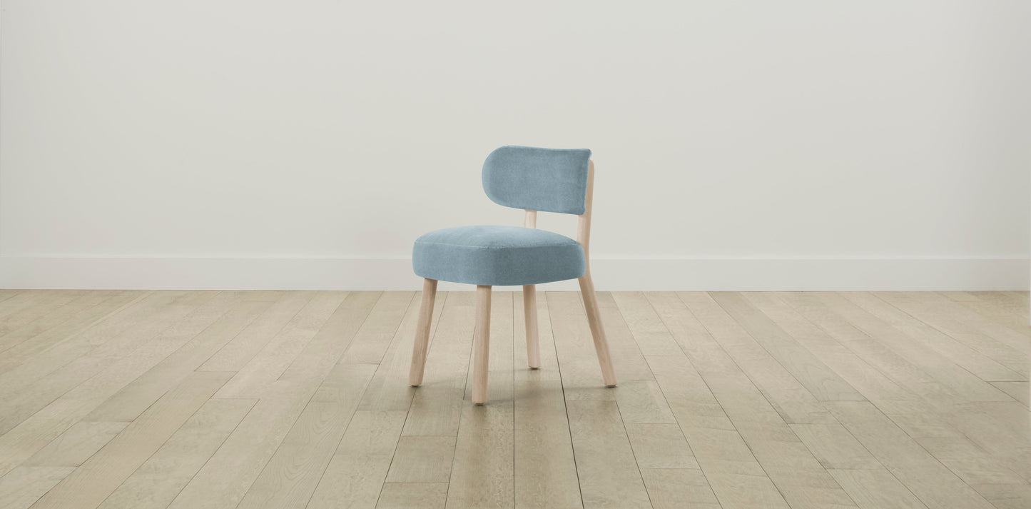 The Jane - Performance Velvet Sky Dining Chair