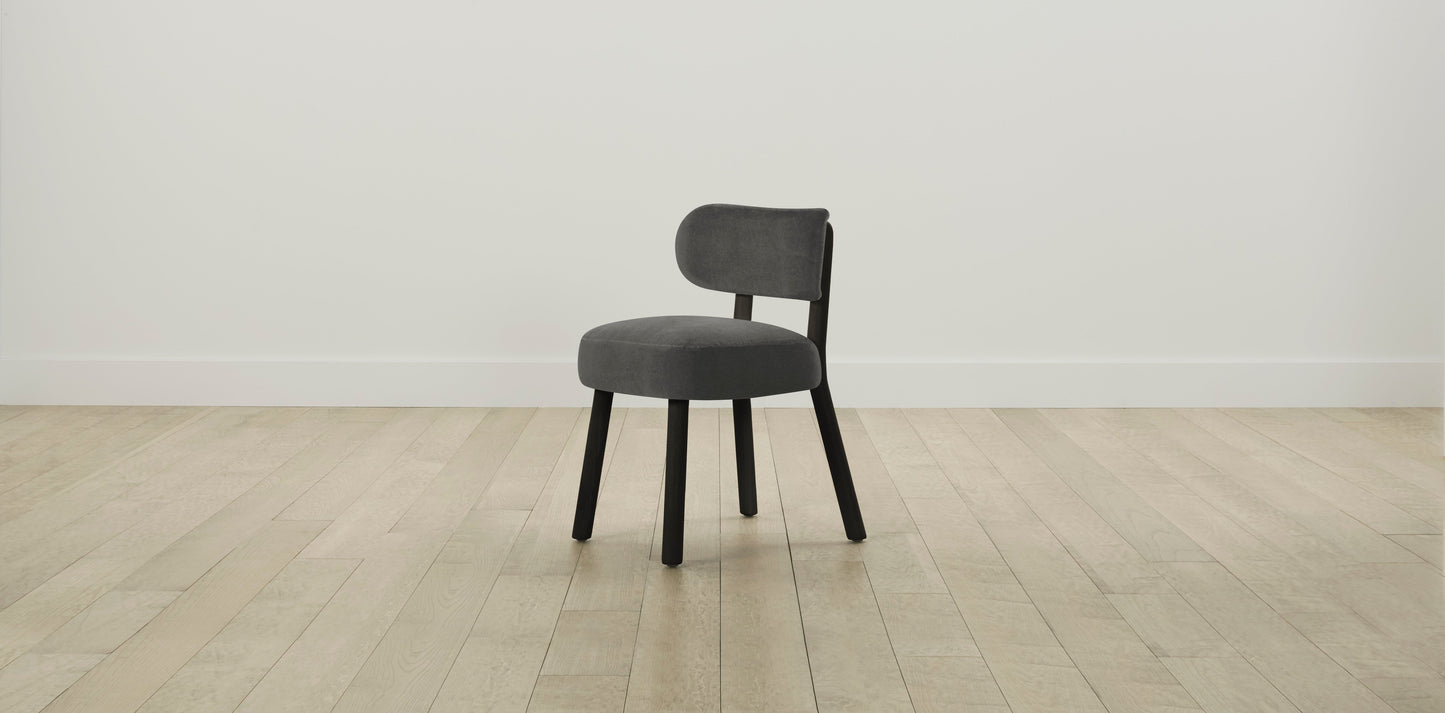 The Jane - Performance Velvet Slate Dining Chair