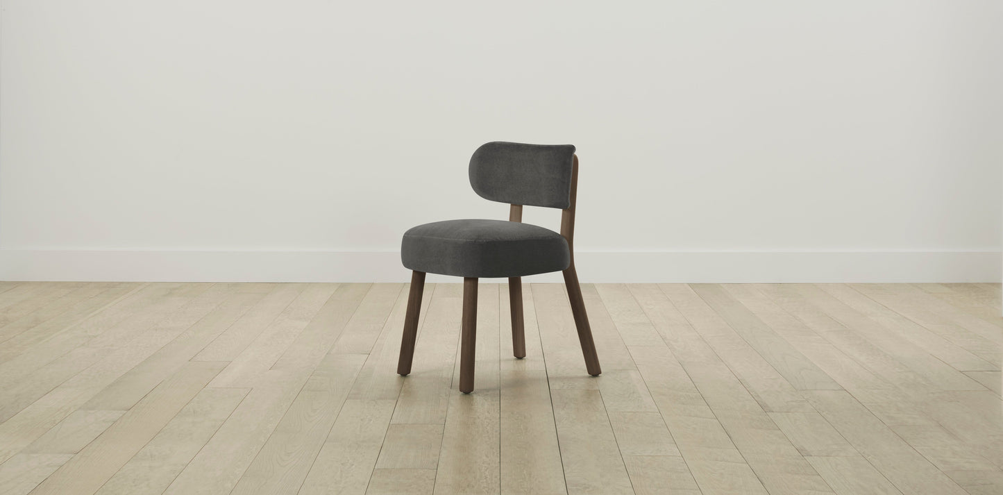 The Jane - Performance Velvet Slate Dining Chair