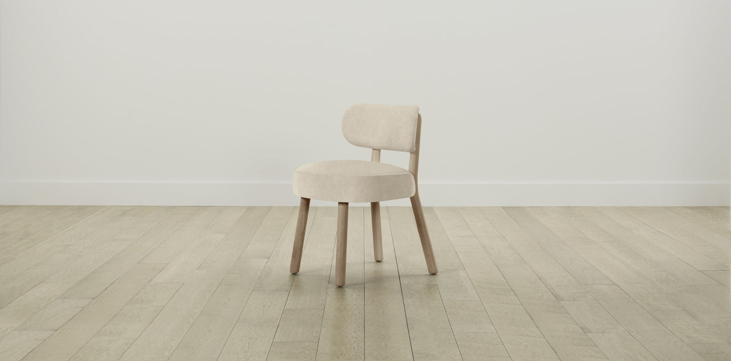 The Jane - Tuscan Leather Bisque Dining Chair