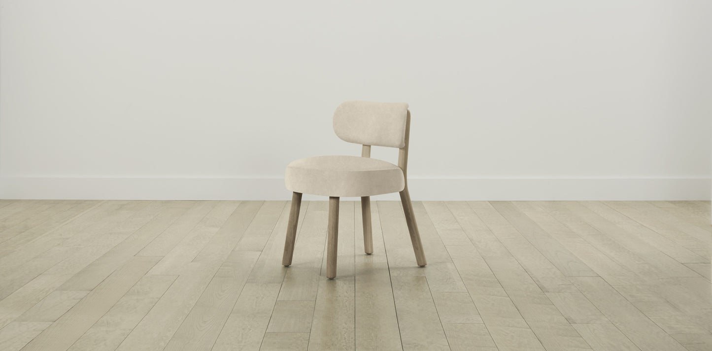 The Jane - Tuscan Leather Bisque Dining Chair