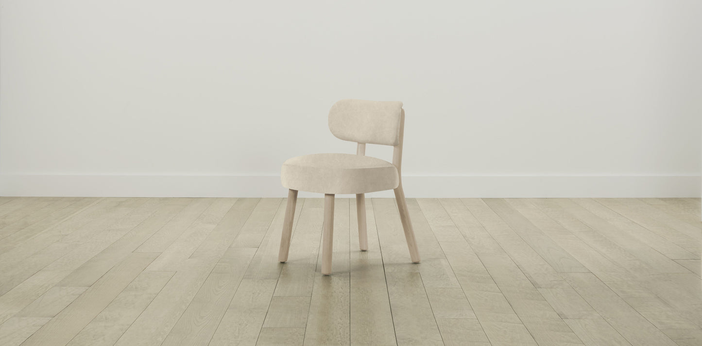 The Jane - Tuscan Leather Bisque Dining Chair