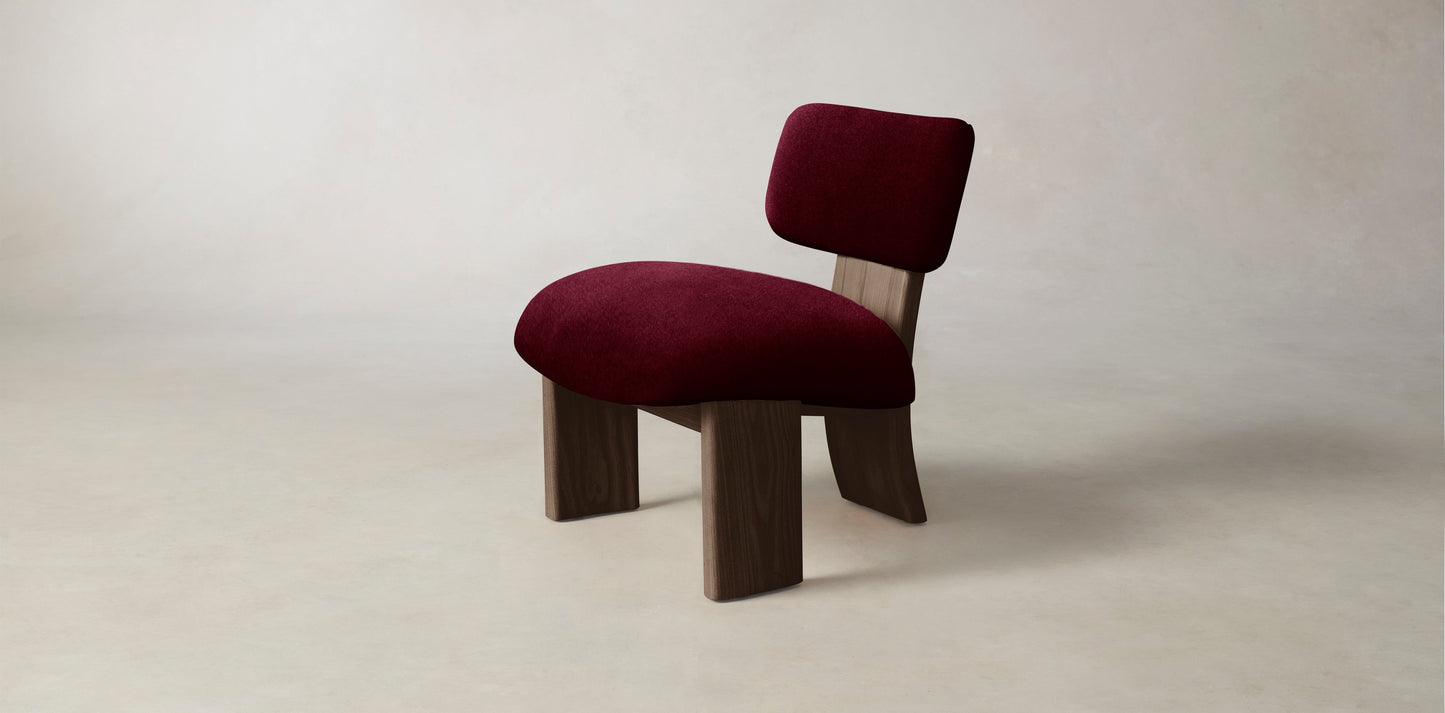 The Kenmare - Mohair Crimson Chair