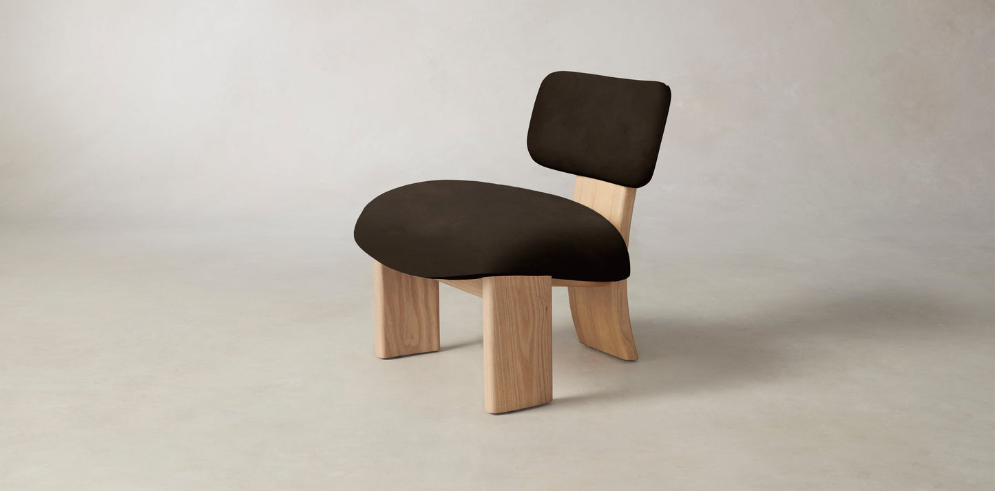 The Kenmare - Nubuck Leather Espresso Chair