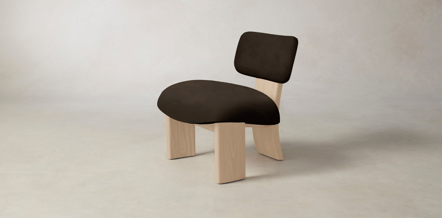The Kenmare - Nubuck Leather Espresso Chair