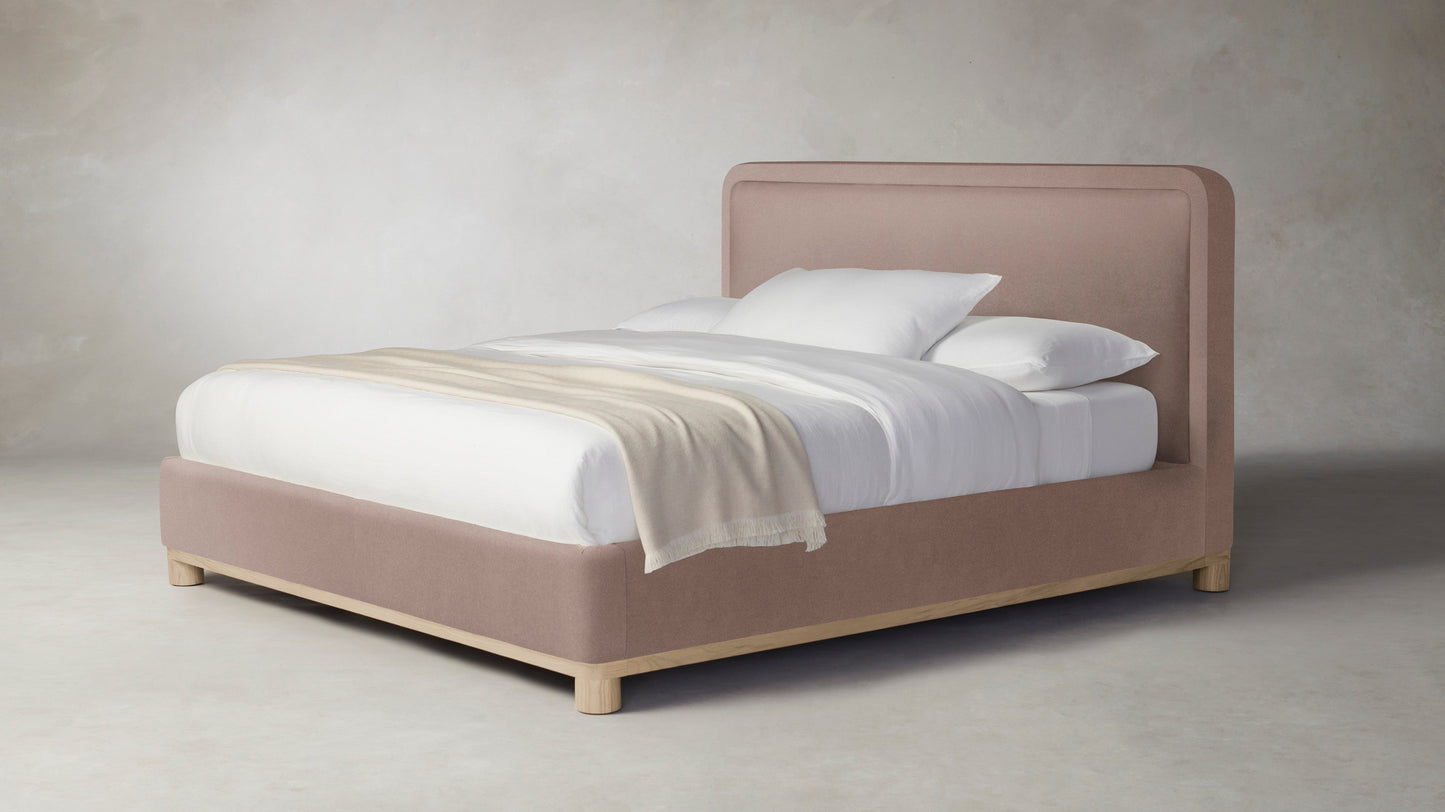 The Kent - Mohair Peony Bed - 41" Headboard
